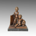 Nackte Figur Statue Kinder / Kinder Bronze Skulptur TPE-117